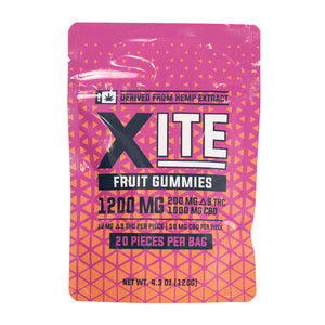 XITE 1200mg Delta-9 THC + CBD Gummies