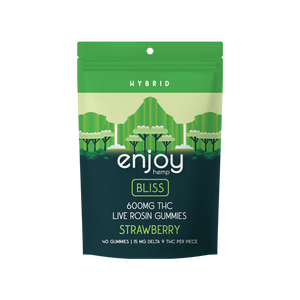 Enjoy - Live Rosin ∆9 THC Gummies - 40Pack (Strawberry - Bliss)