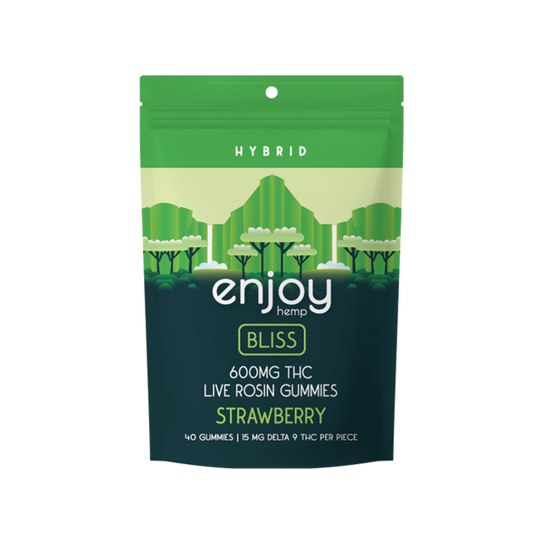 Enjoy - Live Rosin ∆9 THC Gummies - 40Pack (Strawberry - Bliss)
