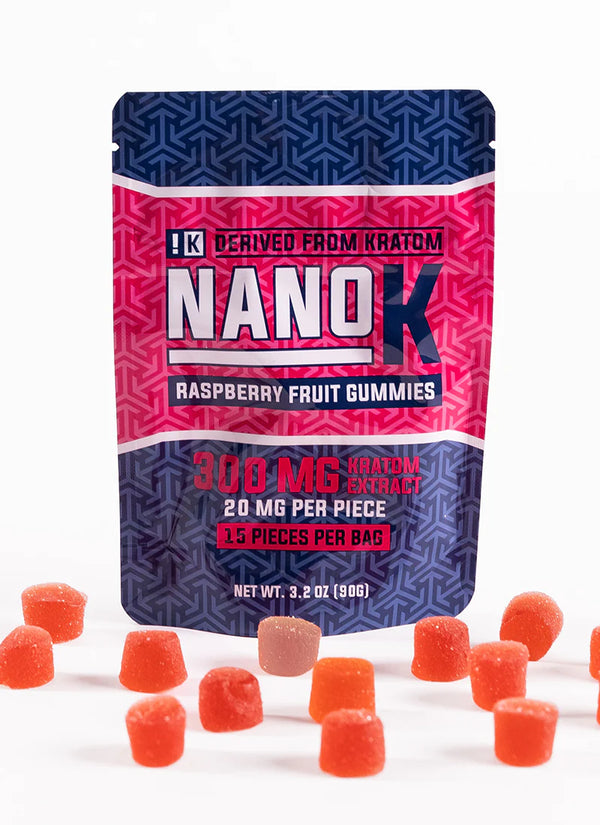Kratom Extract Raspberry Fruit Gummy (15 Pieces)
