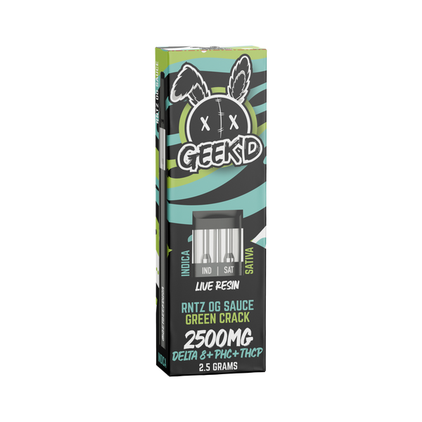 GEEK'D - THC Blend - 2-in-1 Disopsable Vapes - 2.5g