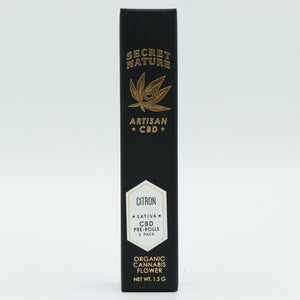 Secret Nature Organic CBD Hemp Pre-Rolled Joints 2 Pack