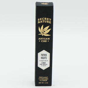 Secret Nature Organic CBD Hemp Pre-Rolled Joints 2 Pack