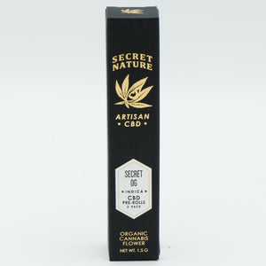 Secret Nature Organic CBD Hemp Pre-Rolled Joints 2 Pack