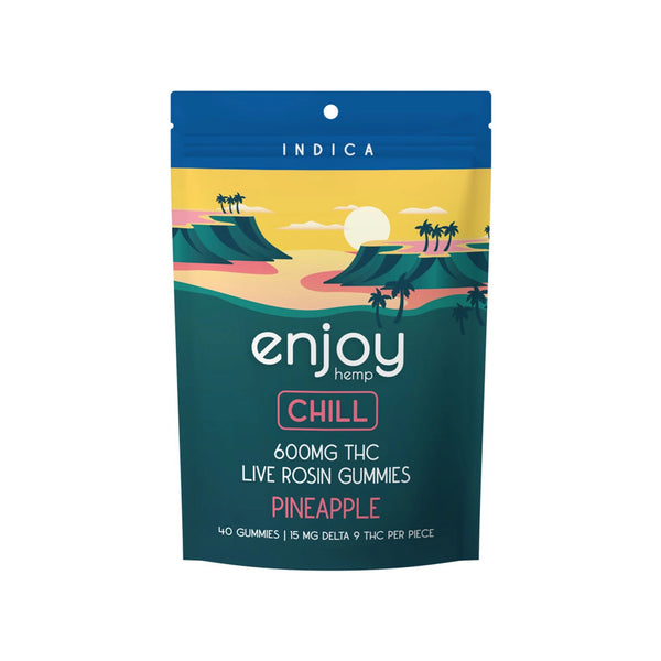 Enjoy - Live Rosin ∆9 THC Gummies - 40Pack (Pineapple - Chill)