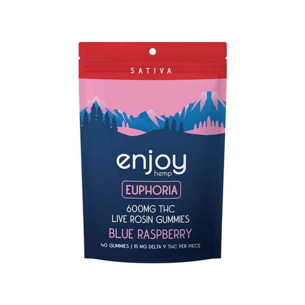 Enjoy - Live Rosin ∆9 THC Gummies - 40Pack (Blue Raspberry - Euphoria)