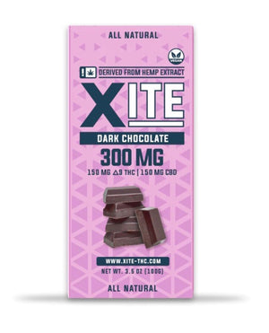 Patsy's XITE D9 THC (Dark) Chocolate 30mg and 250mg