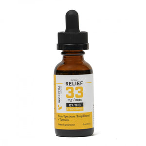 Receptra Serious Relief + Turmeric 0% THC Tincture 33mg/Serving (1000mg)