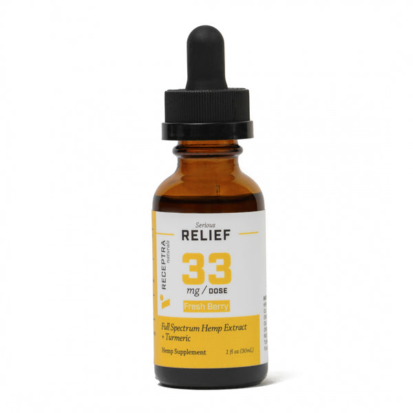 Receptra Serious Relief + Turmeric Tincture 33mg/Serving