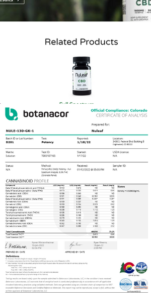 NuLeaf Full Spectrum CBD Oil