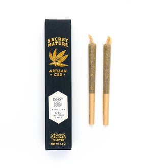 Secret Nature Organic CBD Hemp Pre-Rolled Joints 2 Pack
