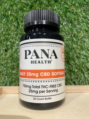 Pana - Daily - THC FREE - 25mg CBD Capsules